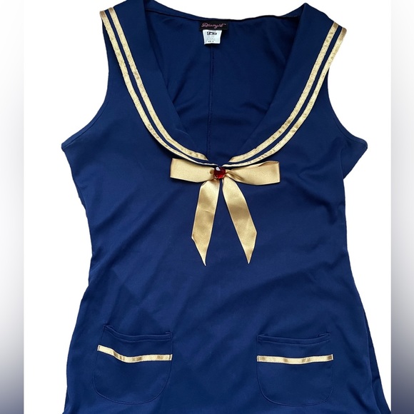 SOLD ON DEPOP NWT Dreamgirl Sea Side Mini Sexy Sailor Halloween Costume (size M) - Picture 4 of 9